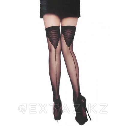 Чулки черные Sexy Sheer (один размер) от sex shop Extaz