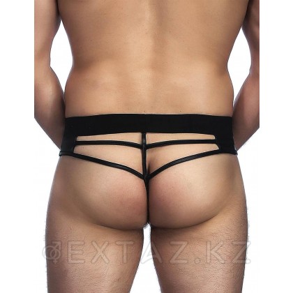 Стринги мужские черные с ремешками (размер М) от sex shop Extaz фото 7
