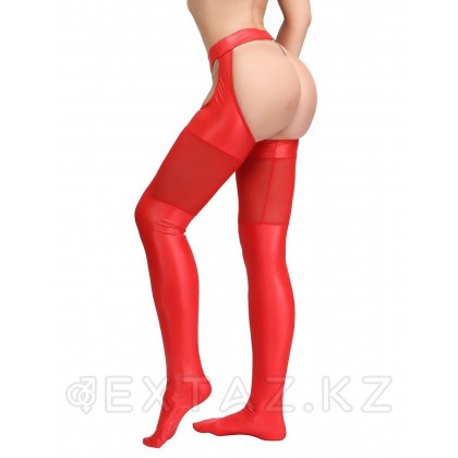 Сексуальные чулки под кожу красные от sex shop Extaz фото 8