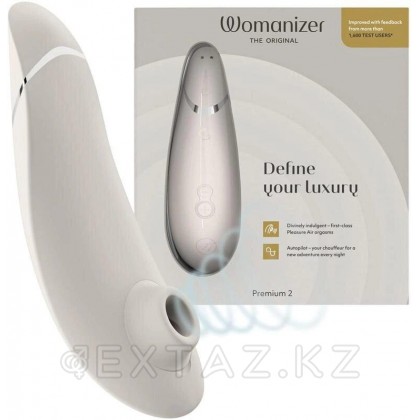 Бесконтактный клиторальный стимулятор Womanizer Premium 2 серый от sex shop Extaz