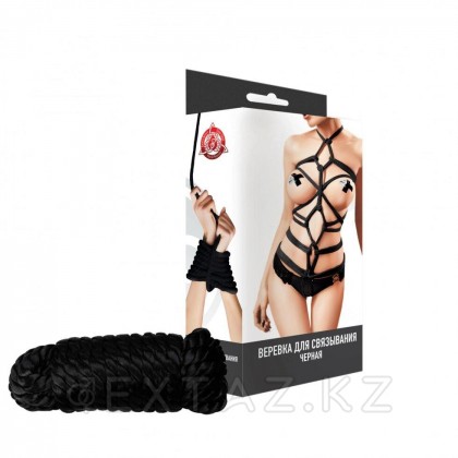 Веревка для связывания, черная (5,5 м.) от sex shop Extaz