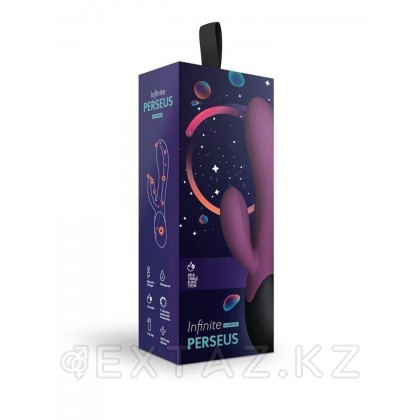 Нагреваемый вибратор с клиторальным отростком Perseus, цвет сливовый (INFINITE collection) от sex shop Extaz фото 3