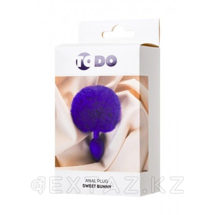 Анальная втулка с хвостом ToDo by Toyfa Sweet bunny фиолетовая от sex shop Extaz фото 4
