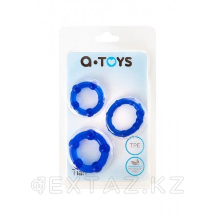 Набор колец TOYFA A-toys 3 шт. (синие) от sex shop Extaz