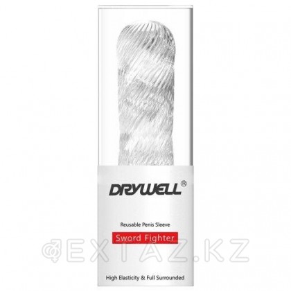 Многоразовая насадка для увеличения пениса - DryWell Sword Fighter от sex shop Extaz