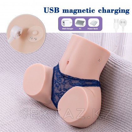 Реалистичный двойной мастурбатор с функцией фрикции Gina от sex shop Extaz фото 5
