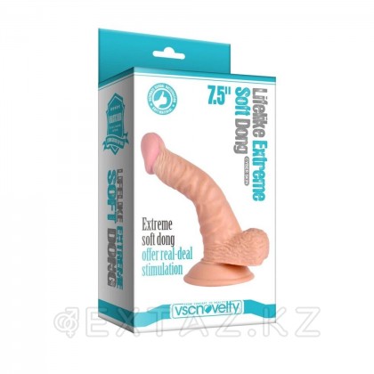 Реалистичный фаллоимитатор Soft dong на присоске (19 см.) от sex shop Extaz