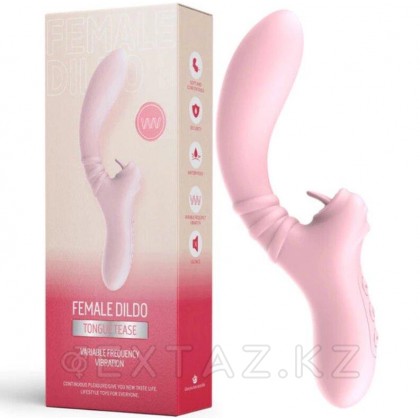 Вибратор Female dildo с клиторальной стимуляцией розовый от sex shop Extaz