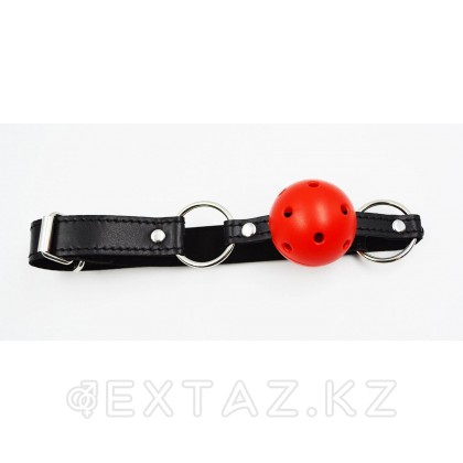 Фетиш набор черно-красный из 7 предметов (наручники, оковы на ноги, ошейник, канат, кляп, плеть, маска) от sex shop Extaz фото 2