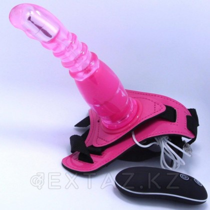 Страпон с вибрацией на ремнях от sex shop Extaz фото 5