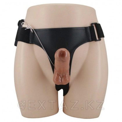 Страпон с вибрацией и пультом управления Passionate harness (16*4) от sex shop Extaz фото 6