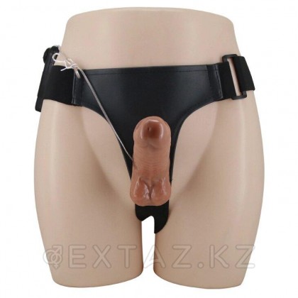 Двойной страпон с вибрацией и пультом управления Passionate harness от sex shop Extaz фото 4