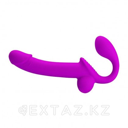 Двойной страпон (безремневой) с эффектом эякуляции Kelpie от sex shop Extaz фото 3