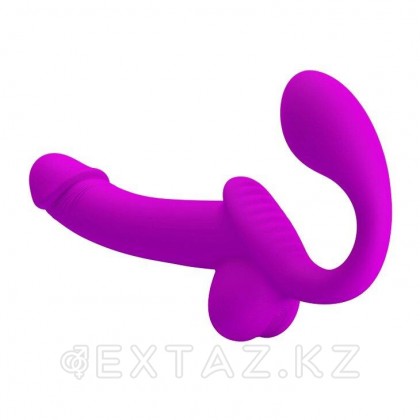 Двойной страпон (безремневой) с эффектом эякуляции Kelpie от sex shop Extaz фото 4