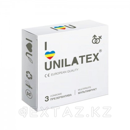 Презервативы Unilatex Multifruits/ароматизированные, 3 шт от sex shop Extaz