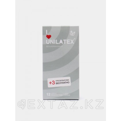 Презервативы Unilatex Ribbed/ребристые, 12 шт. + 3 шт. в подарок от sex shop Extaz