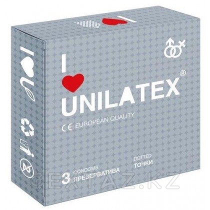 Презервативы Unilatex Dotted/точечные, 3 шт. от sex shop Extaz
