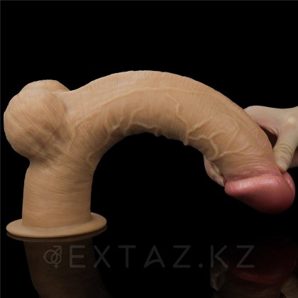 Фаллоимитатор KING SIZED с двойным покрытием Lovetoy (32,8*5,5 см.) от sex shop Extaz фото 9