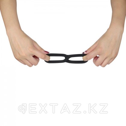 Двойное эрекционное кольцо X-basic от Lovetoy (7,5*4,3) от sex shop Extaz фото 4