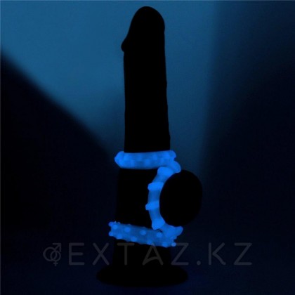 Набор эрекционных колец 3 шт. Lumino Play Penis (светятся в темноте) от sex shop Extaz фото 3