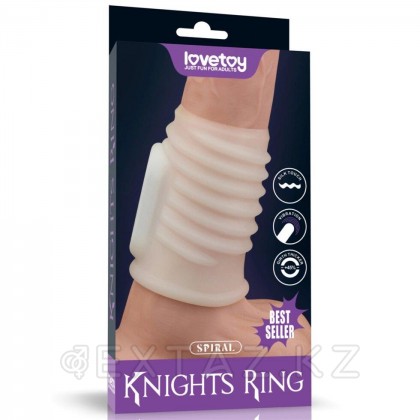 Насадка на пенис с вибрацией Spiral Knights Ring (10*3,6) от sex shop Extaz