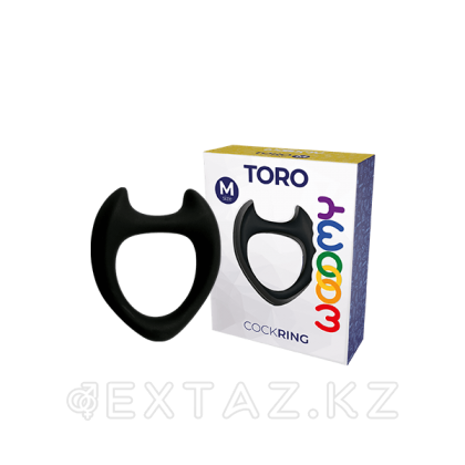Эрекционное кольцо Toro от Wooomy черное (M) от sex shop Extaz
