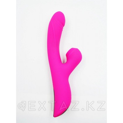 Вибратор розовый на зарядке - 10 функций вибро + 3 функции вакуум стимуляции от sex shop Extaz