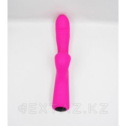Вибратор розовый на зарядке - 10 функций вибро + 3 функции вакуум стимуляции от sex shop Extaz фото 3