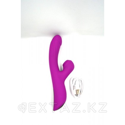 Вибратор фиолетовый на зарядке - 10 функций вибро + 3 функции вакуум стимуляции от sex shop Extaz фото 2