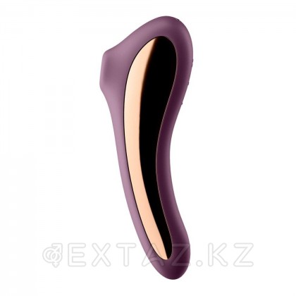 Вибромассажер с вакуумной стимуляцией Satisfyer Dual Kiss wine фиолетовый от sex shop Extaz фото 5