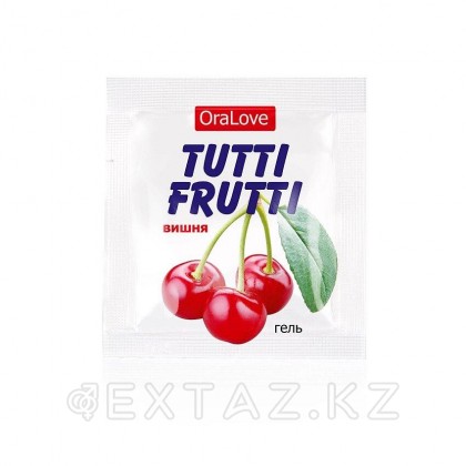 Гель TUTTI-FRUTTI ВИШНЯ серии OraLove одноразовая упаковка 4 г . от sex shop Extaz