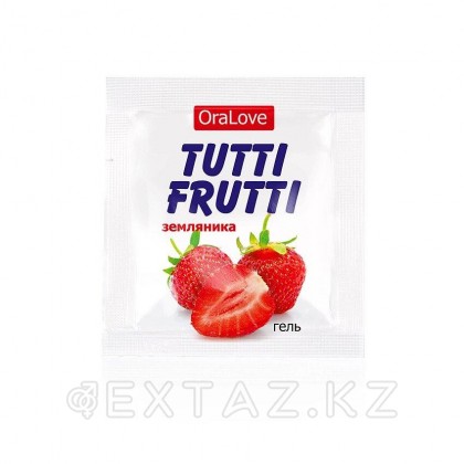 Гель TUTTI-FRUTTI ЗЕМЛЯНИКА серии OraLove одноразовая упаковка 4 г. от sex shop Extaz