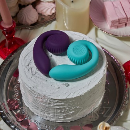 Двойной стимулятор точки G SVibe Snail GIZI цвет тиффани от sex shop Extaz фото 10