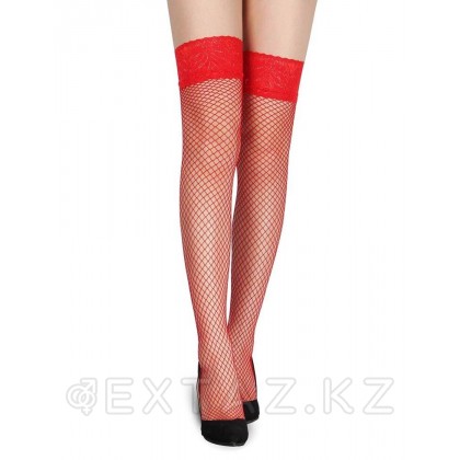 Чулки Red fashion, красные (XS-L) от sex shop Extaz фото 3