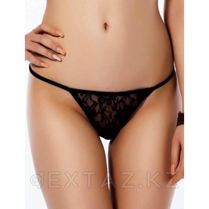 Стринги черные с кружевом (XL) от sex shop Extaz