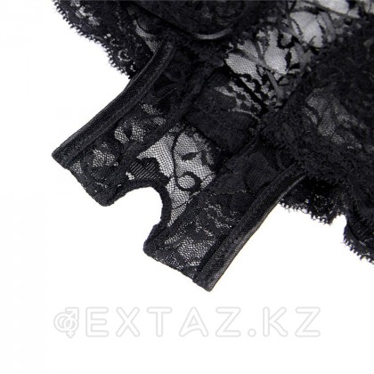 Трусики на завязках с доступом черные (5XL) от sex shop Extaz фото 4