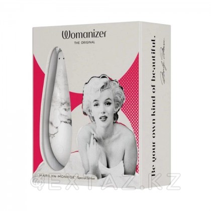 Бесконтактный клиторальный стимулятор Womanizer Marilyn Monroe White Marble от sex shop Extaz фото 6