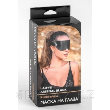 Маска на глаза Lady's Arsenal Black - Эко-кожа от sex shop Extaz фото 3