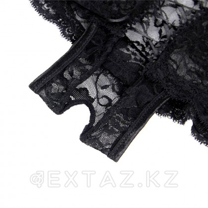 Трусики на завязках с доступом черные (размер XS-S) от sex shop Extaz фото 2