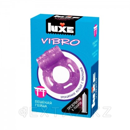 Виброкольцо LUXE VIBRO Бешеная гейша (+ презерватив) от sex shop Extaz