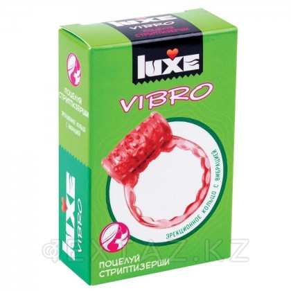 Виброкольцо LUXE VIBRO Поцелуй стриптизёрши (+ презерватив) от sex shop Extaz