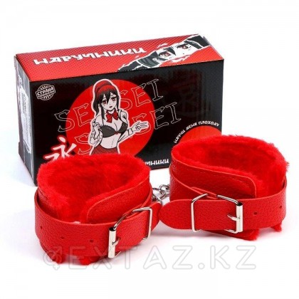 Аксессуар для карнавала- красные наручники от sex shop Extaz