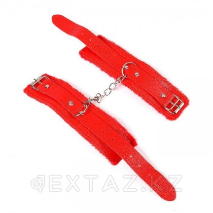 Аксессуар для карнавала- красные наручники от sex shop Extaz фото 3