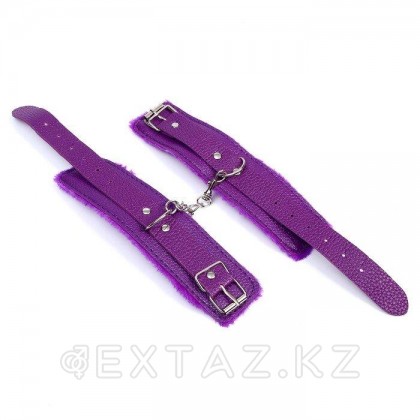 Аксессуар для карнавала- фиолетовые наручники от sex shop Extaz фото 3