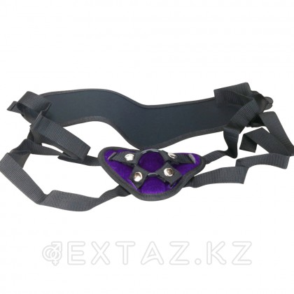 Ремень для страпона с разноразмерным креплением (Фиолетовый) от sex shop Extaz фото 3
