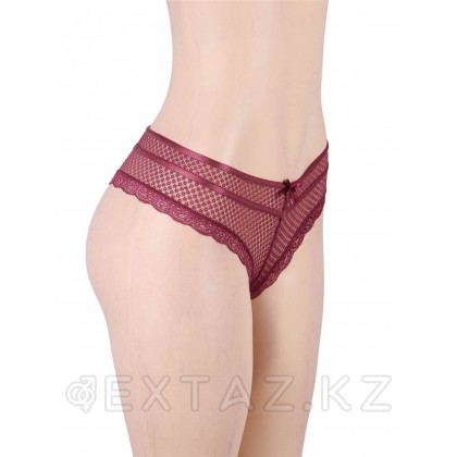Трусики танга Ladies бордовые (размер XL-2XL) от sex shop Extaz фото 2