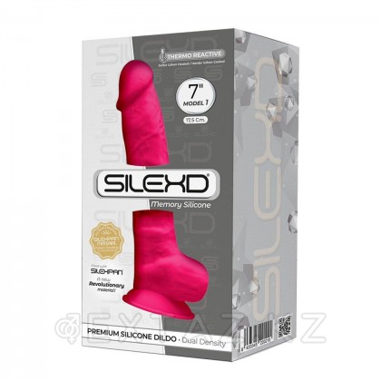 Фаллоимитатор с двойным покрытием Model 1 розовый от SILEXD (17,6 * 3,5 см.) от sex shop Extaz фото 4