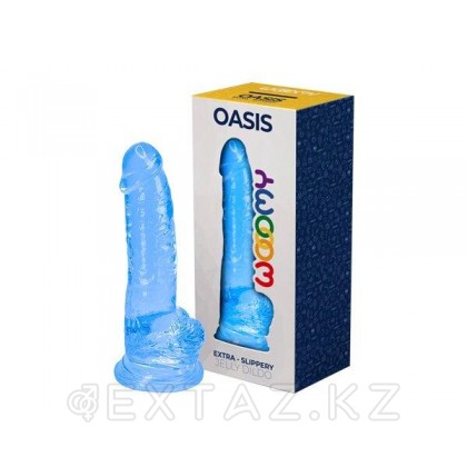 Фаллоимитатор Oasis голубой от WOOOMY (15 * 4,5 см.) от sex shop Extaz