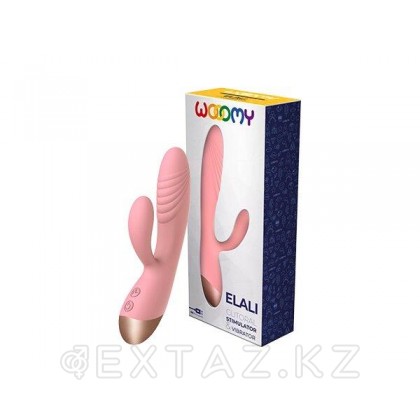 Вибратор-кролик Elali розовый от WOOOMY (18 *3 см.) от sex shop Extaz