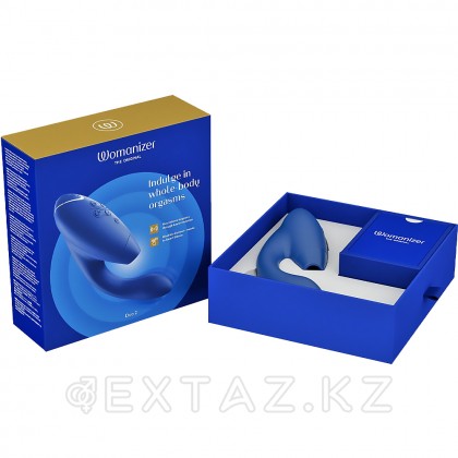 Cтимулятор клитора и точки G Womanizer DUO 2, синий от sex shop Extaz фото 10
